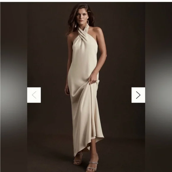 bhldn ruby satin charmeuse dress BHLDN Ruby Satin Charmeuse Dress